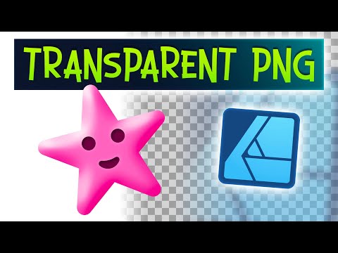 How to Export PNG Without Background in Affinity Designer 2