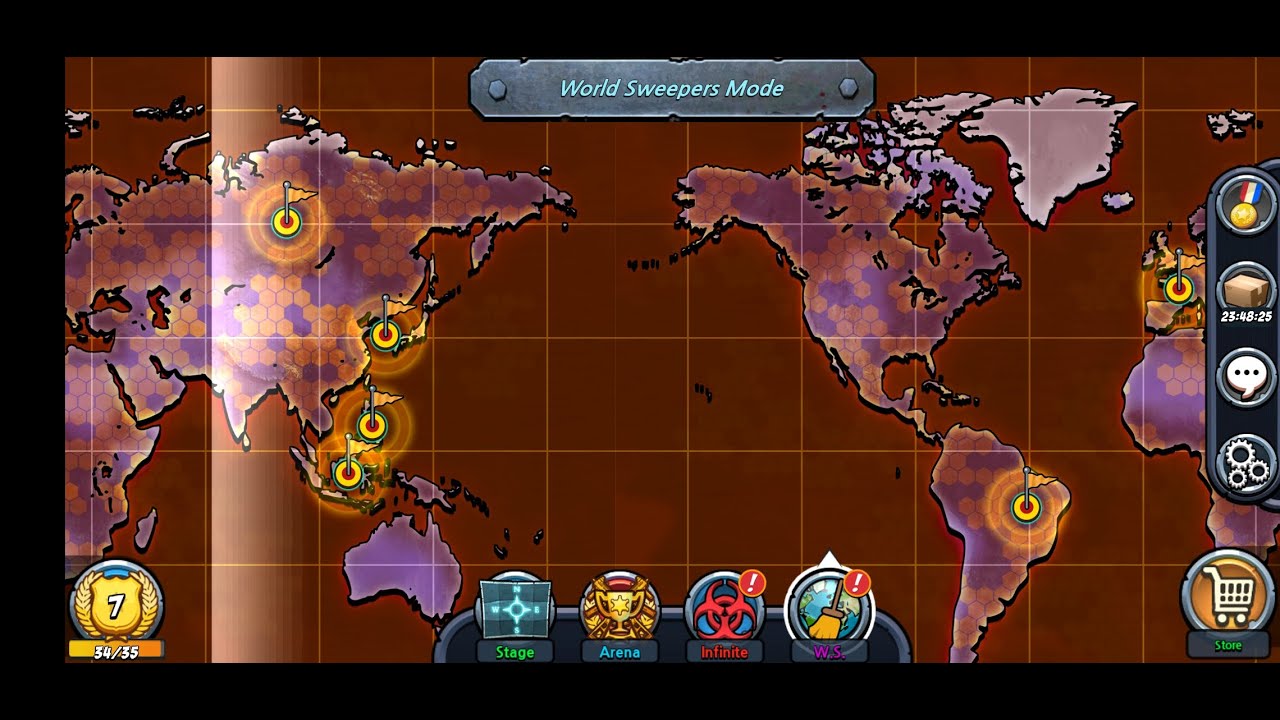 World Sweeper Mode dalam SWAT and Zombies Season 2