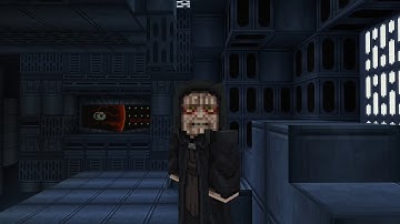 Luke vs Darth Vader episode VI in minecraft