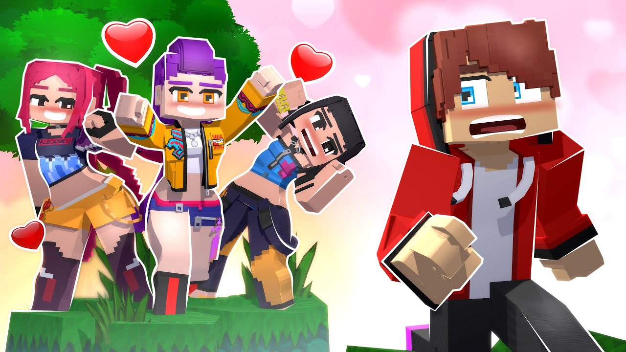 Hermana de JJ Vs RUMI ENCERRADAS EN UN BLOQUE - JJ & Mikey - Maizen Minecraft Animación