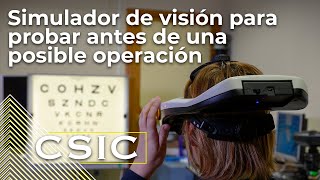 Un simulador de visión para experimentar antes de una posible operación