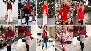 Latest trendy Christmas outfit ideas 2022-2023|Christmas western dress haul|Fashion tips screenshot 4