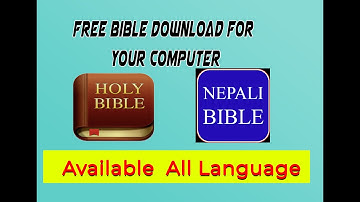 How To Install Bible In Your Laptop & Desktop Computer