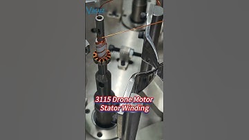 High Precision Vacuz Automatic 3115 UAV Drone External BLDC Motor Stator Coil Winding Machine