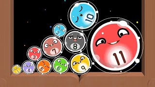 MERGE BALLS: Make 15 - Level Up Emoji (2048 Ball 2D) screenshot 4