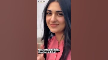 Thumbnail of sara Khan in Hum Tum Drama Set with Junaid Khan|Hum Tum|Sara Khan|Behind the scene|#shorts