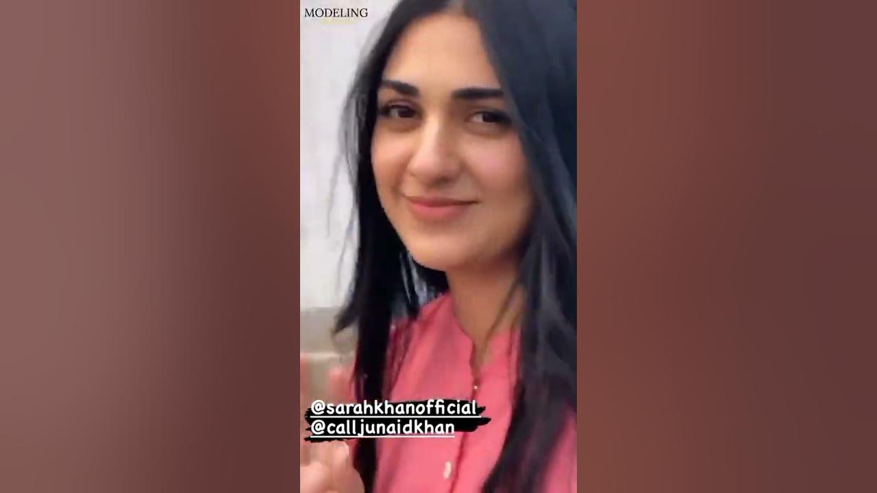 sara Khan in Hum Tum Drama Set with Junaid Khan|Hum Tum|Sara Khan|Behind the scene|#shorts