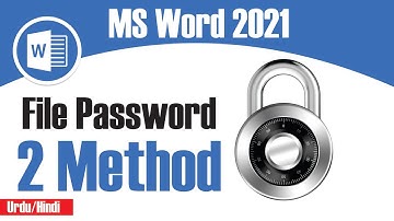 How to Password Protect File in MS Word 2021 | Encrypt Microsoft Word Files 2021 | MS Word Tips 2021