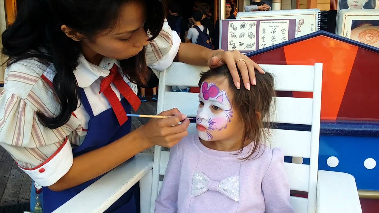 Alyssa Face Painting Disneyland YouTube