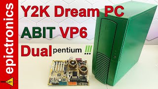 Recreating my year 2000 PC with parts from eBay. MOBO repair. Custom ABIT VP6 dual Pentium 3 1GHz PC