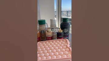 *DIY* COFFEE ICE CUBES!! #asmr #satisfying #coffee #icedcoffee