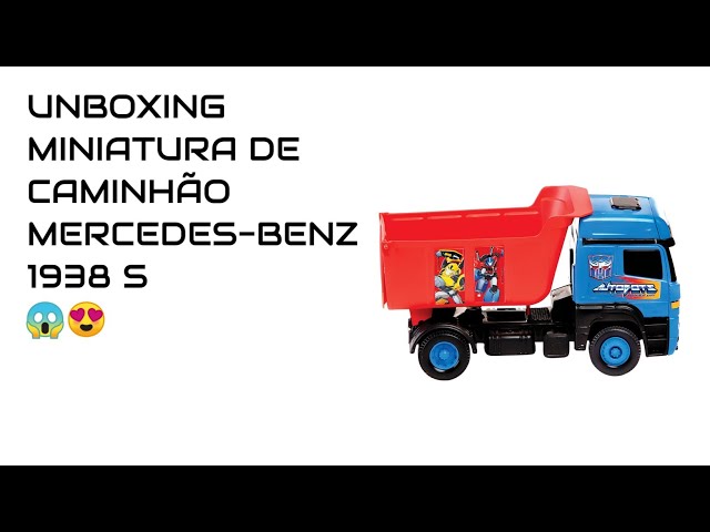 UNBOXING MINIATURA DE CAMINHÃO MERCEDES BENZ 1938 S COM CARRETA