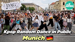 [4K] KPOP Random Dance in Public in Munich, GERMANY | D.A.G Utopia