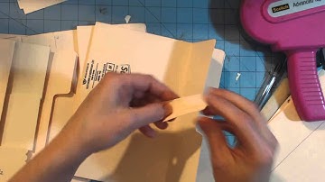 Ladies Diary file folder mini album tutorial