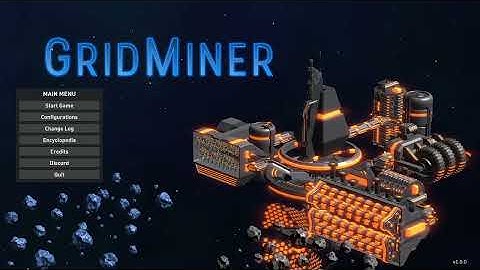 Destroying Asteroids in Grid Miner (Steam Game)
