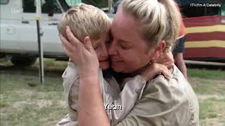 Josie Gibson is reunited with young son reggie after jungle