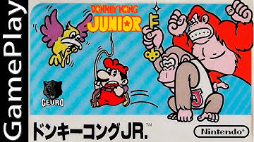 🎮Donkey Kong Jr. - Famicom / NES [Gameplay / Longplay]👾