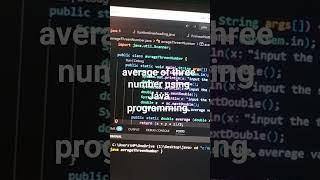 average of three number using Java programming use function