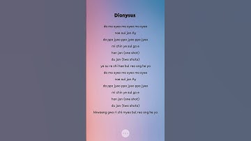 "Dionysus" - BTS 💜  Lyrics #bts #song #lyrics #shorts