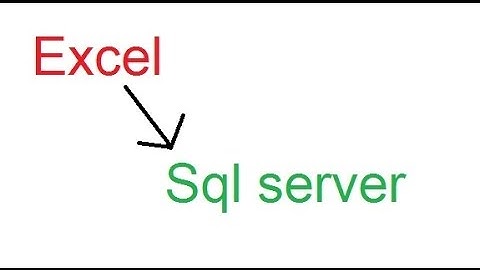importer une table excel vers une base de données sql server