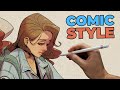 How to draw comic book style illustrations