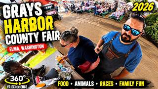 Grays Harbor County Fair 2026 in 360° | Full Fair Tour | Animals, Food Trucks, Races
