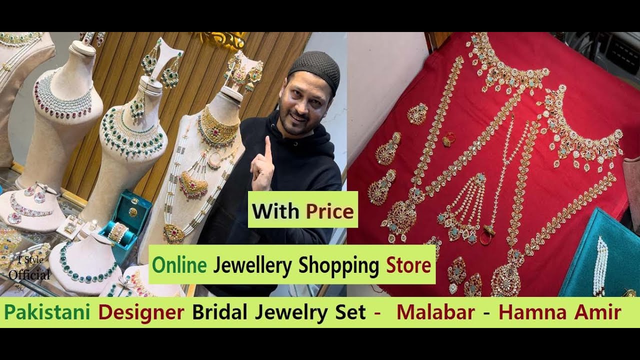 Pakistani Designer Bridal Jewelry Set -  Malabar,  Hamna Amir - Online Jewellery Shopping Store