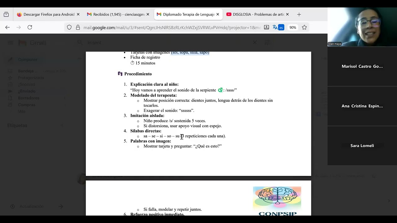 Diplomado Terapia de Lenguaje Modulo II parte 2 Grupo 2