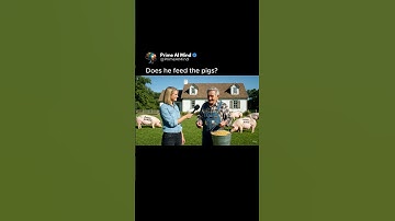 Does he feed the pigs?! 😂 #veo3 #ai #Google #Gemini #flow #comedy #pigs