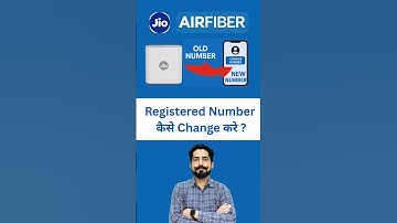 How to Change Registered Mobile Number in Jio AirFiber || Optical Fiber