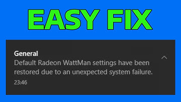 How To Fix Default Radeon WattMan Settings Have Been Restored
