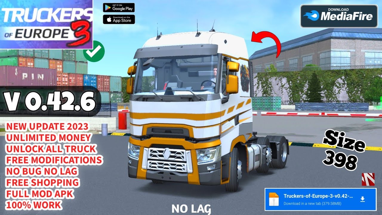 Download Truck Simulator: Europe (MOD, Unlimited Money) 1.3.5 APK