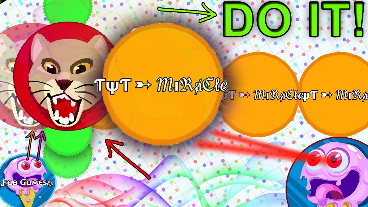 "MiRaCle, POPSPLIT HIM, JUST DO IT!" Agar.io 
