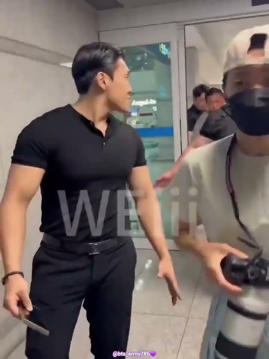 Jimin🐥&Jungkook🐰 arriving together at seoul airport🛬 Now back to the work❤️‍🩹 #btsjm #btsjk #bta7~♡💜