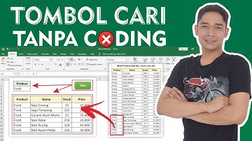 cara membuat tombol cari tanpa CODING atau VBA Macro di excel