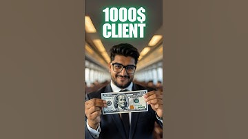 How I Got My FIRST $1000 Client #HighPayingClients #shorts #shortsfeed