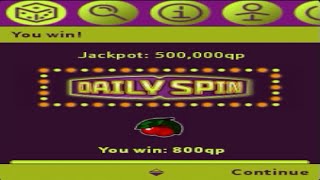 5 Minutes of my playing the Daily Spin on Qeep a lot of prizes  Java version