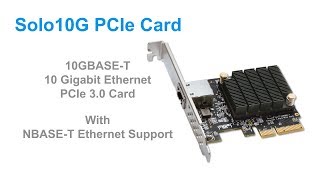 Sonnet Solo10G PCIe Card Quick Product Overview