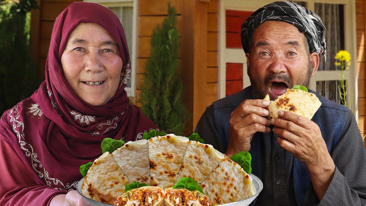 Crispy Afghan Chicken Burger Recipe | Viral Village Cooking & Cozy Food