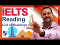 IELTS List of Headings - Reading Strategy and Mastery