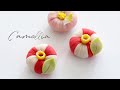 팥아트 동백꽃 ㅣ Camellia Wagashi Bean art