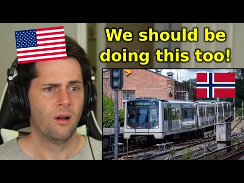 American Reacts to Oslo's Metro