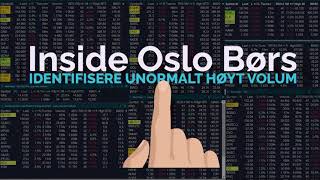 Inside Oslo Børs    Unormalt Høyt Volum   Onsdag 8 mai   Teknisk Aksje Analyse