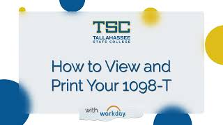 How to View and Print Your 1098-T