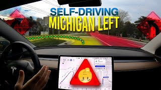 40 Miles on Tesla's FSD Beta - Michigan Lefts, Highways, Chickens, Squirrels, and School Buses