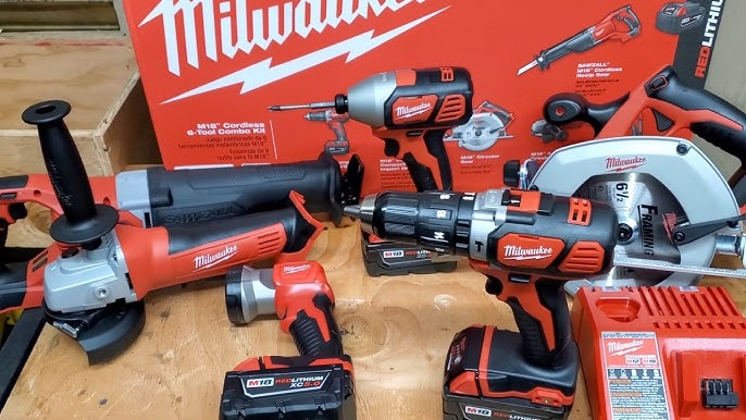 Milwaukee 2691-26 18V M18 Lithium-Ion Cordless 6-Tool Combo Kit 3.0 Ah