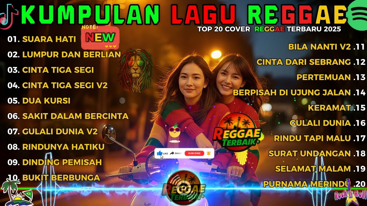 Reggae Terbaru 2025 Full Album 🎧 Lagu Hits Spotify Indonesia Musik Cover Santai