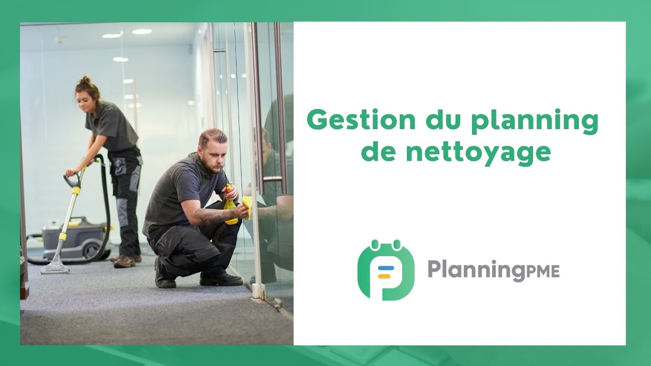 Logiciel de planning de nettoyage - PlanningPME - YouTube