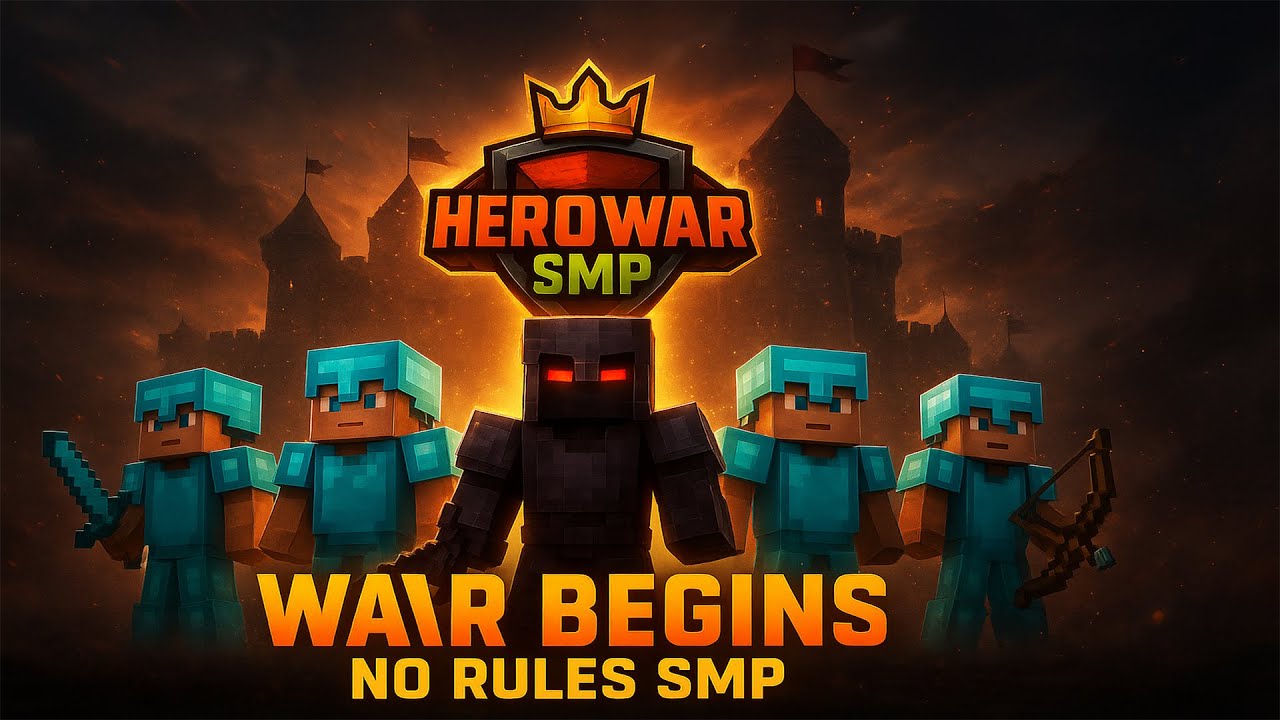 🔴 HEROWAR SMP LIVE | The Most Dangerous Night EVER 🌑🔥