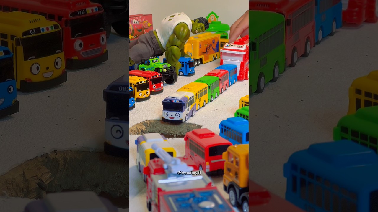 Tayo bus pushed by Pertamina tanker truck part 33